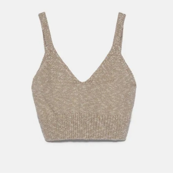 Zara 2pc COTTON Linen Blend Top & Short Set - Picture 6 of 12